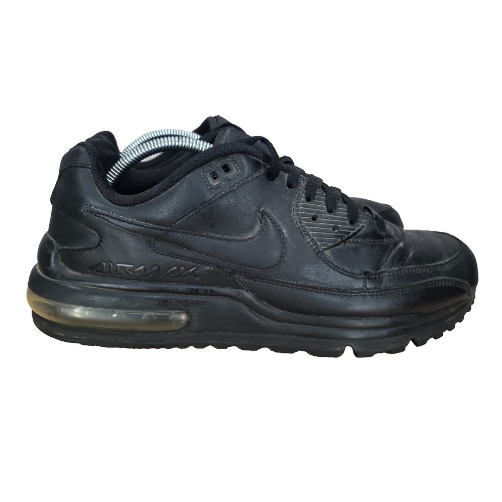Nike Air Max Wright Sneakers Mens 10.5 Triple Black Low Top Shoes 317551-002